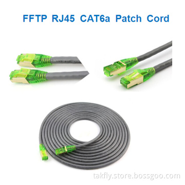 High Quality Pure Copper Fftp UTP RJ45 CAT6A Patch Cord